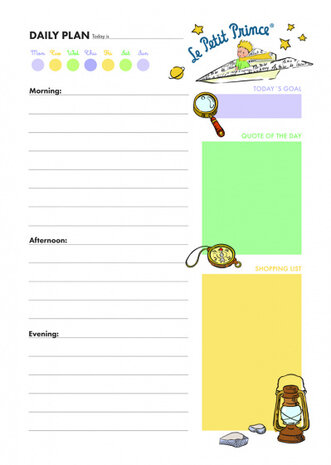 familieplanner Little Prince A5 papier wit 54 vellen