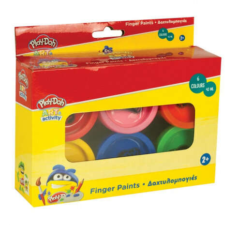 vingerverf Art &amp; Activity junior 240 ml 6 stuks