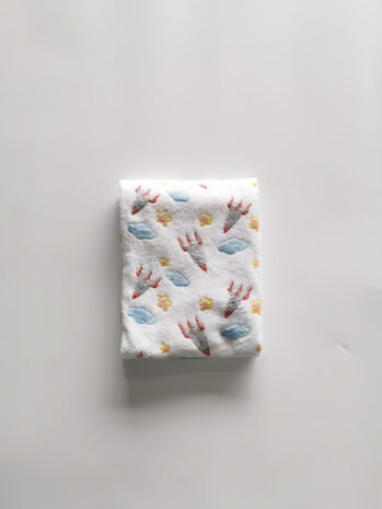 babydeken 75 x 100 cm junior polyester/flanel wit