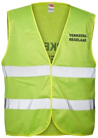 Veiligheidsvest Verkeer Unisex Geel Maat L