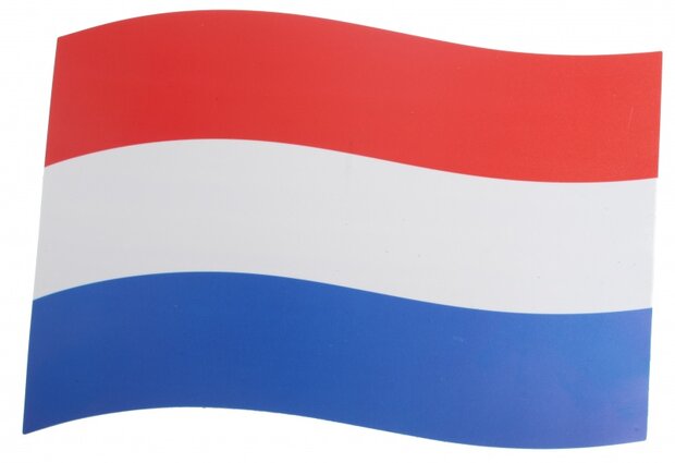 Autovlag magnetisch rood/wit/blauw 21 x 15 cm