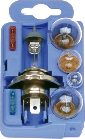reservelampenset auto H4 12 Volt 7-delig