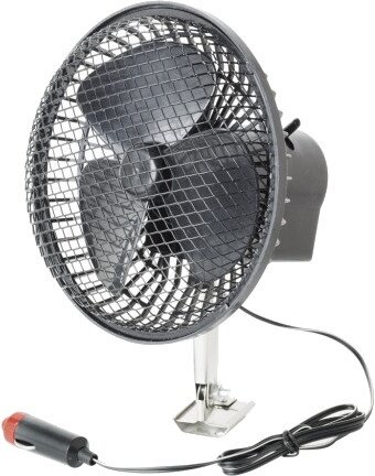 autoventilator 12 Volt 15 cm zwart