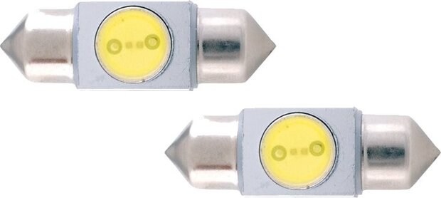 autolampen C5W SMD led 31 mm 12 Volt 1 Watt wit 2 stuks