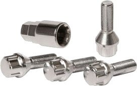anti-diefstal wielbouten M12 x 1,50 L26 conisch 4 stuks