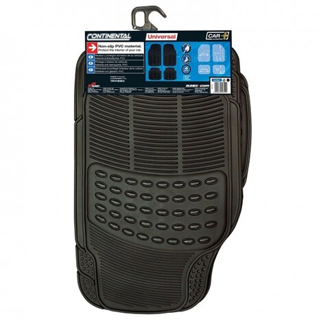 automattenset Continental universeel PVC zwart 4-delig