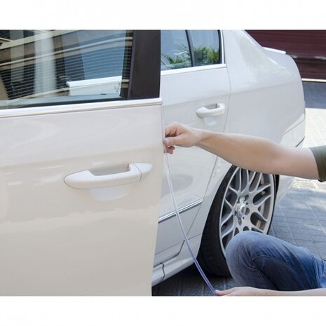 deurbeschermstrips PVC transparant 65 cm 2 stuks