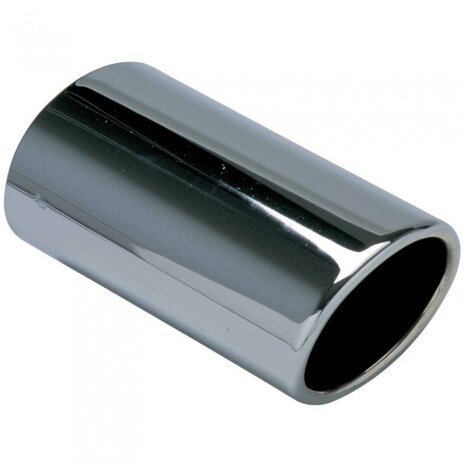 uitlaatsierstuk ovaal 47-51 mm 17 cm RVS-look zilver