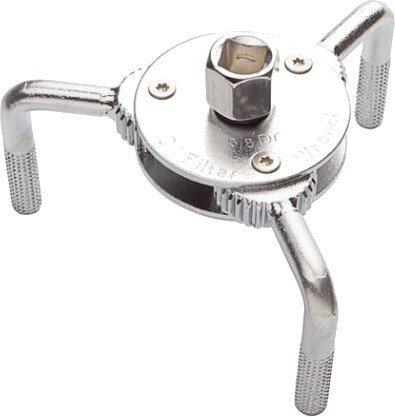 oliefiltersleutel klauw 65 - 110 mm 3/8 staal zilver