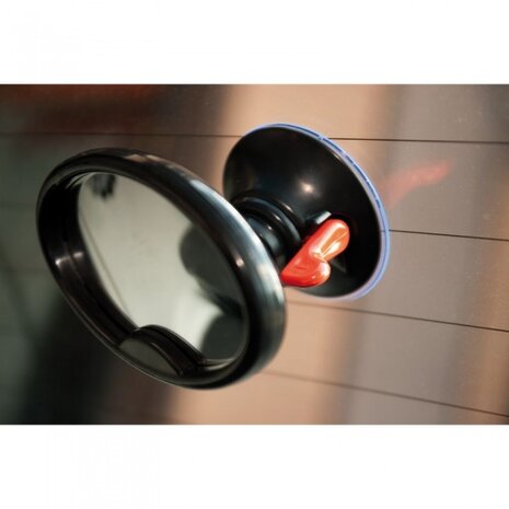 2-in-1 kinderobservatiespiegel 12 x 7 cm zwart