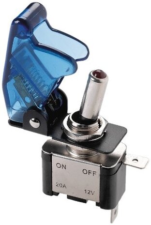 schakelaar led Top Gun 12 Volt blauw