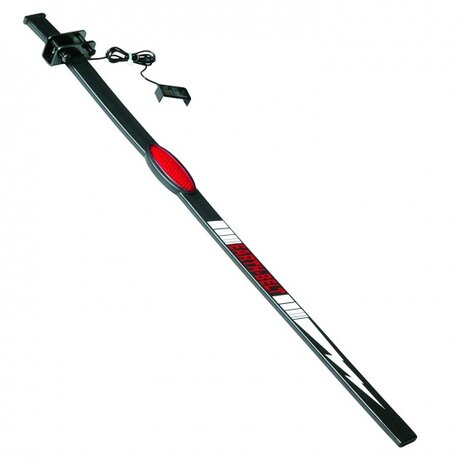 anti-statische strip met reflector 52 cm rubber zwart