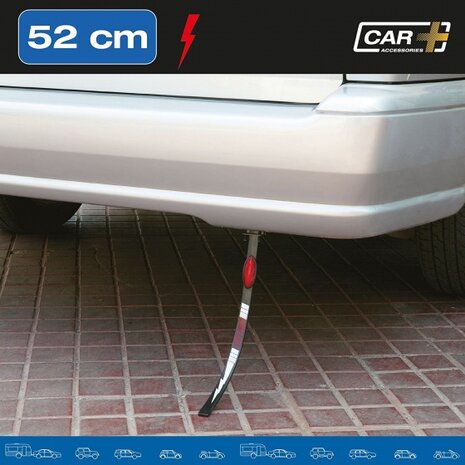 anti-statische strip met reflector 52 cm rubber zwart