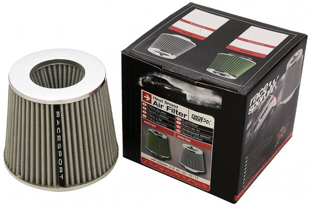 luchtfilter 135 x 155 mm 60/65/70/77 mm zilvergrijs