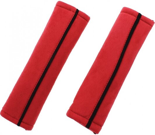 gordelhoezen 24 x 6,5 cm vilt rood 2 stuks
