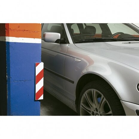 stootranden Garage 40 x 12 cm foam rood/wit 2 stuks