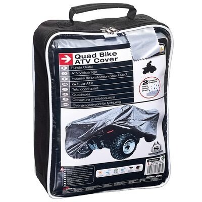 quadhoes L 220 x 125 x 85 cm PE/katoen grijs