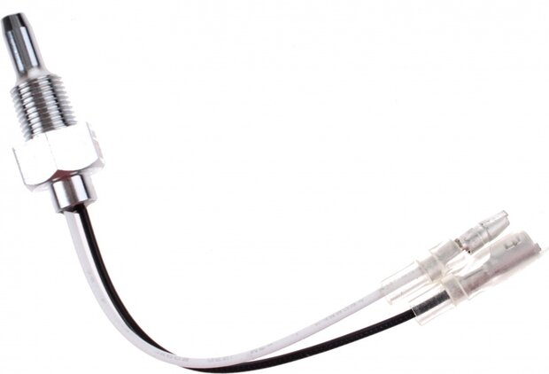 olietemperatuurmeter met sensor 52 mm 12 Volt wit