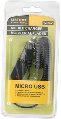 autolader Micro USB 12/24 Volt 1 Amp&egrave;re