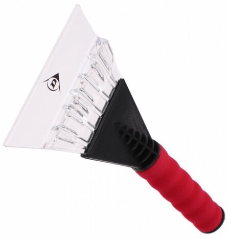 ijskrabber 25 x 13,5 cm rood/zwart
