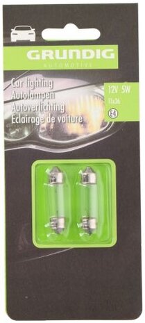 autolampen C5W 35 mm 12 Volt 5 Watt 2 stuks
