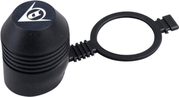 trekhaakdop met ring PVC zwart