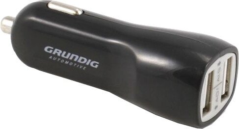 autolader USB 12/24 Volt 1/2,1 Amp&egrave;re zwart