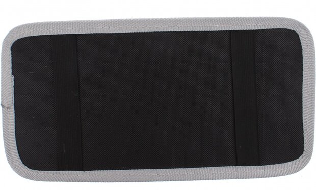 zonneklep organizer 29 x 15 cm zwart