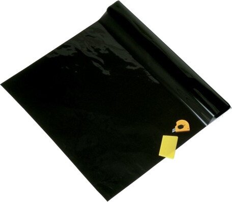 raamfolie Midnight 300 x 75 cm zwart