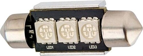 autolamp C5W SMD led 36 mm 12 V 2,5 W blauw per stuk