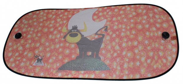 zonnescherm stier achterruit 50 x 100 cm oranje