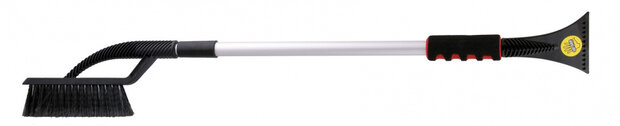 ijskrabber met borstel Husky Soft Grip 94 cm zwart