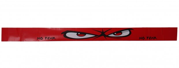 zonneband zelfklevend No Fear 130 x 10 cm rood