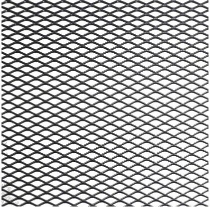 racegaas ruitvormige maas 100 x 33 cm aluminium zwart