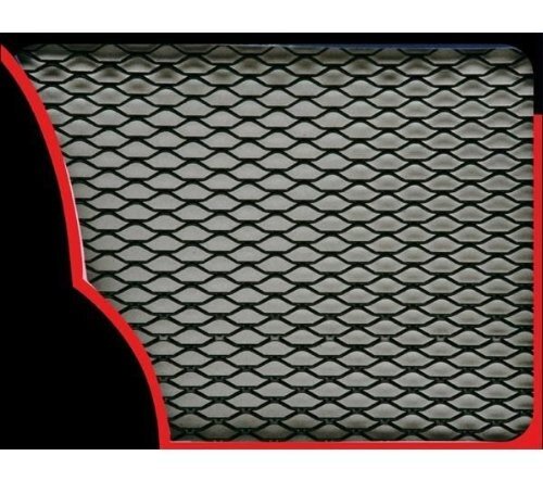 racegaas ruitvormige maas 100 x 33 cm aluminium zwart