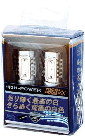 autolampen PY21W SMD led 12 Volt 6 Watt oranje 2 stuks