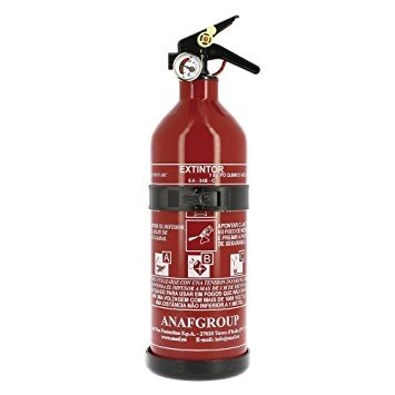 brandblusser met manometer en houder 1 kg rood 30 cm