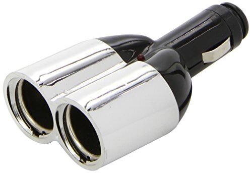 splitter uitlaatlook 12 Volt 5 Amp&egrave;re 11 cm zilver