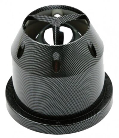 luchtfilter 16 x 15 cm &Oslash; 85 mm carbon-look zwart