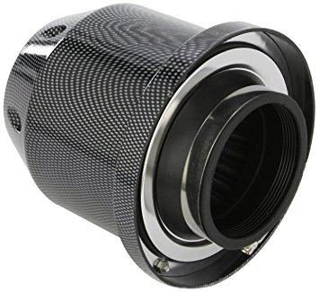 luchtfilter 16 x 15 cm &Oslash; 85 mm carbon-look zwart