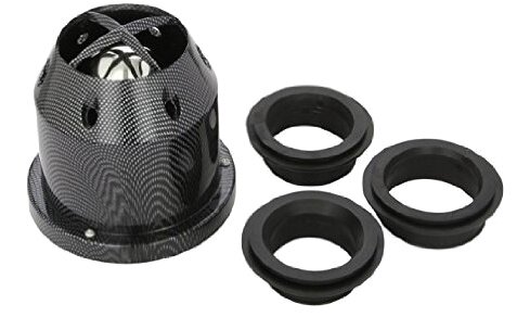 luchtfilter 16 x 15 cm &Oslash; 85 mm carbon-look zwart