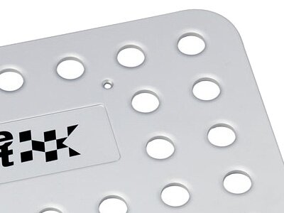 voetplaat universeel aluminium 251 x 340 mm zilver