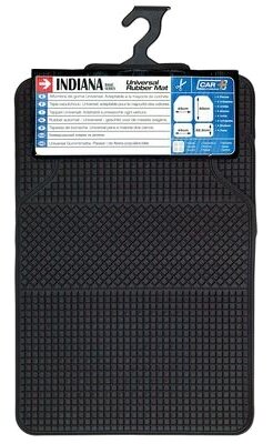 automattenset Indiana uni rubber zwart 4-delig