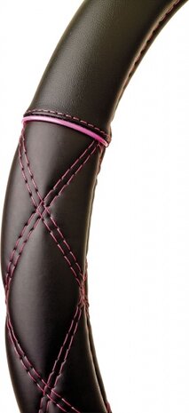 stuurhoes Girly universeel PVC zwart/rood 37-39 cm