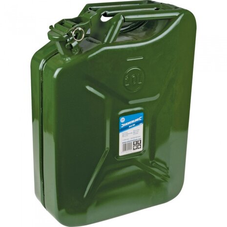 stalen jerrycan 20 liter groen