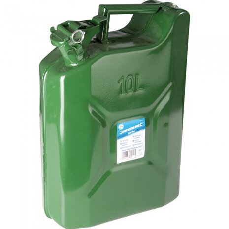 stalen jerrycan 10 liter groen