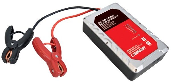 Mini Starthulp met batterij 12 Volt rood/zwart