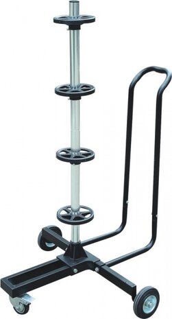 verrijdbare velgenboom met hoes t/m 18 inch 265 mm zwart