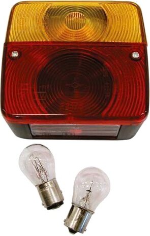 achterlicht met 4 functies 12V 110 x 100 x 50 mm