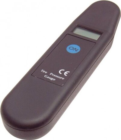 bandenspanningsmeter digitaal 14 cm zwart